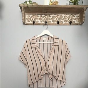 Wilfred Free Cropped Tie-up Blouse